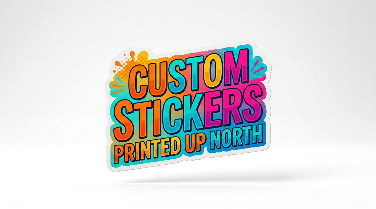 Custom Stickers. Made up north. Printed proper